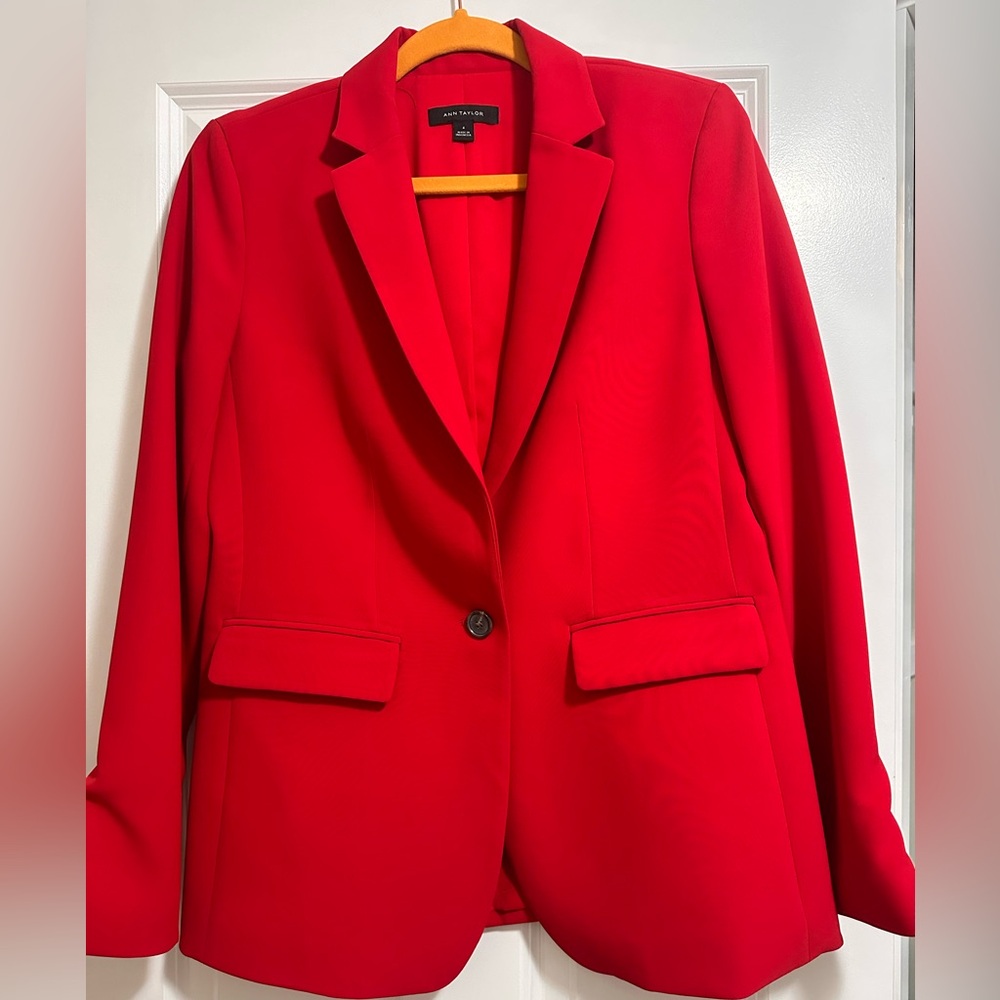 Ann Taylor Red Blazer